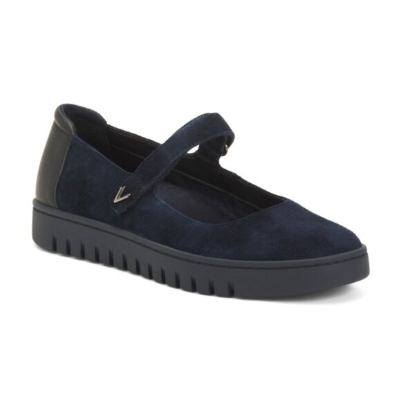 VIONIC Suede Uptown Mary Jane Flats